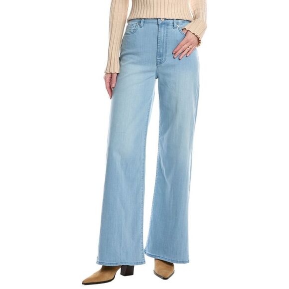 7 For All Mankind Denim - 7 For All Mankind Womens  Ultra High-Rise Sale Wide Leg Jean